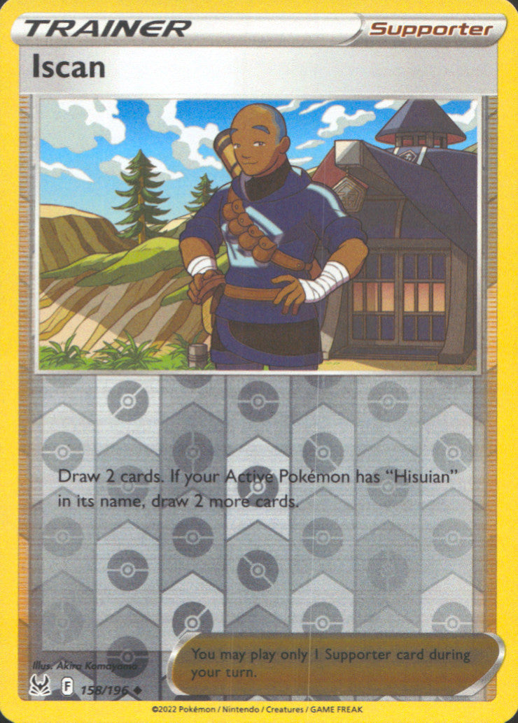 Iscan Reverse Holo Uncommon SWSH11: Lost Origin 158/196 NM