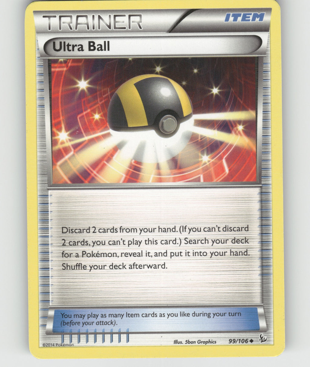 Ultra Ball Uncommon XY - Flashfire 99/106 NM