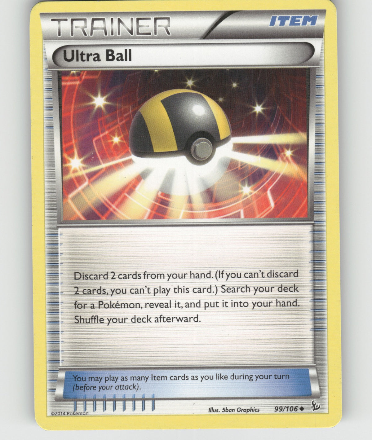 Ultra Ball Uncommon XY - Flashfire 99/106 NM