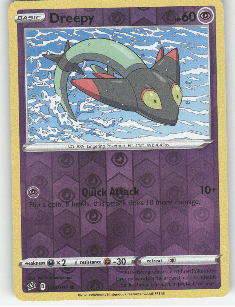 Dreepy Reverse Holo Common SWSH02: Rebel Clash 089/192 NM