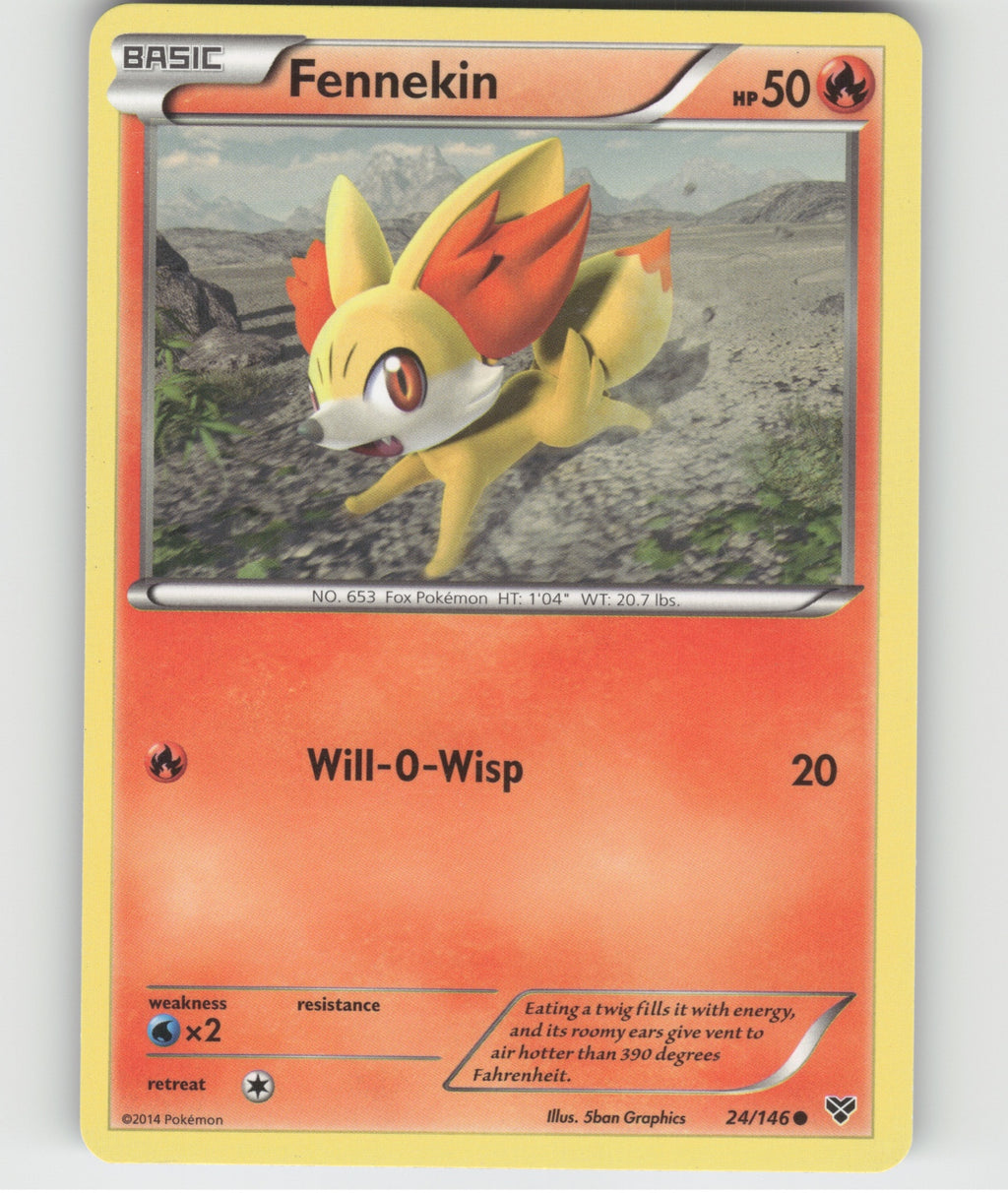 Fennekin Common XY Base Set 24/146 LP