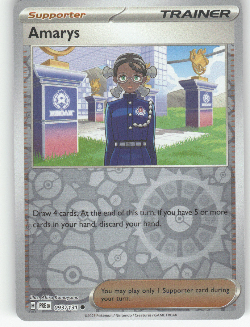 Amarys Reverse Holo Common SV: Prismatic Evolutions 093/131 NM