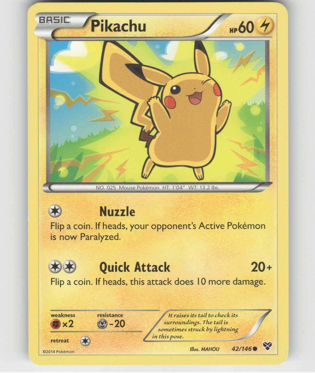 Pikachu Common XY Base Set 42/146 LP