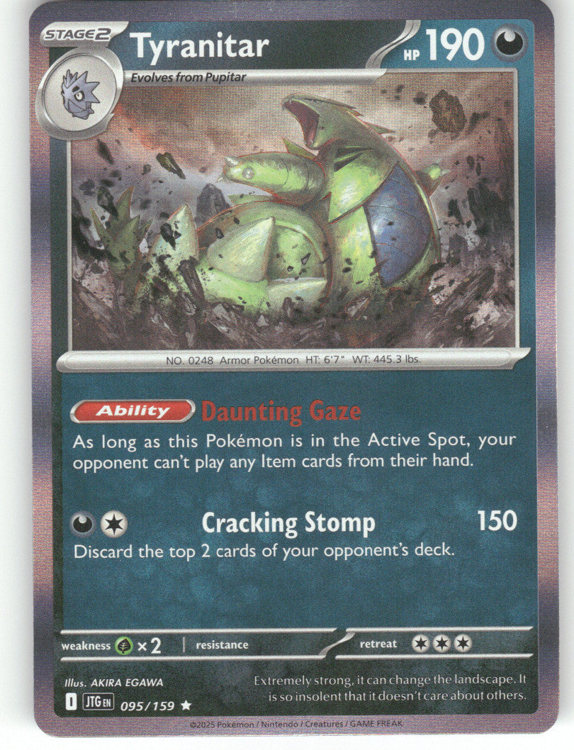 Tyranitar Holo Rare SV09: Journey Together 095/159 NM