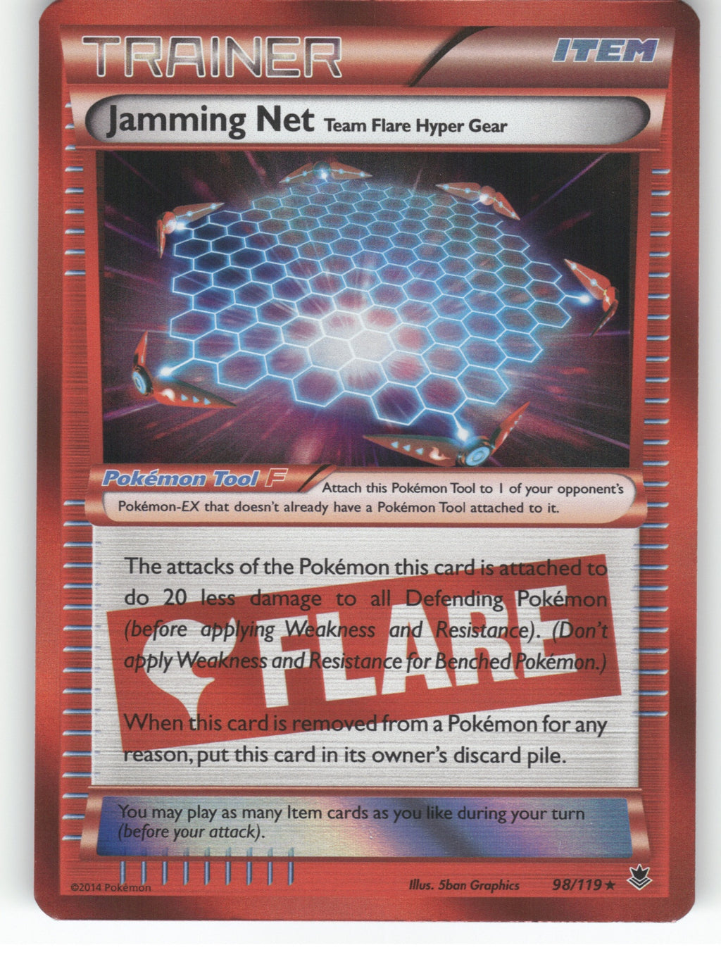 Jamming Net Holo Rare XY - Phantom Forces 98/119 NM