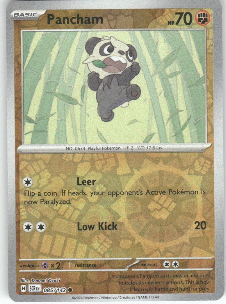 Pancham Reverse Holo Common SV07: Stellar Crown 085/142 NM