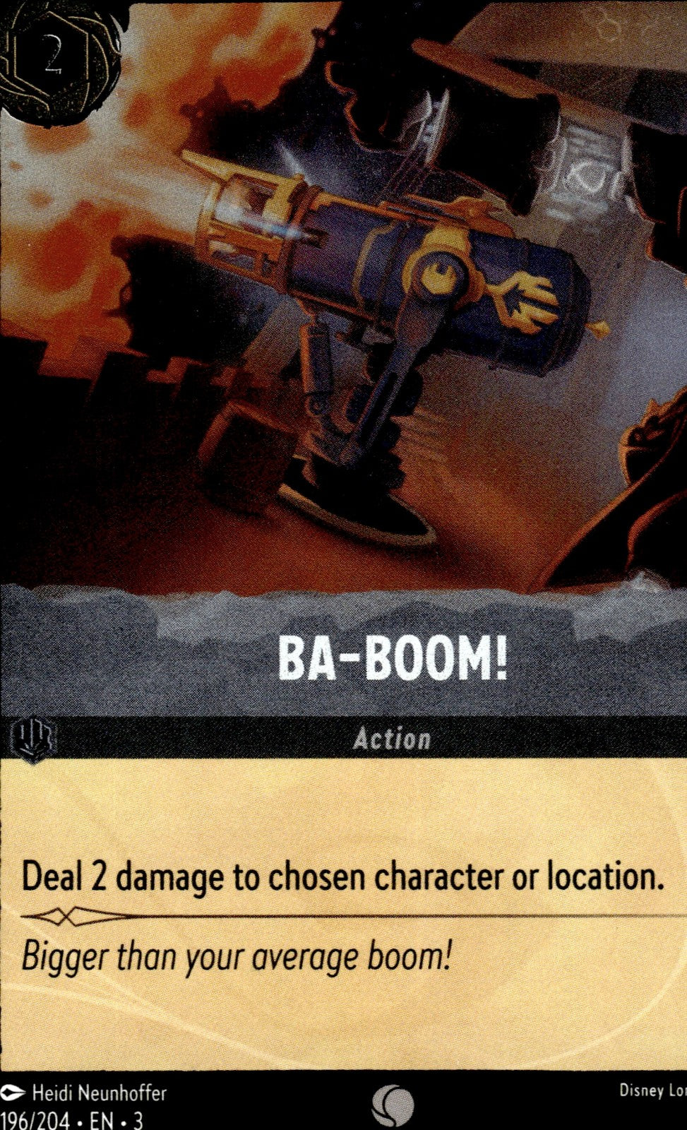 Ba-Boom! Cold Foil Common Into the Inklands 196/204 NM