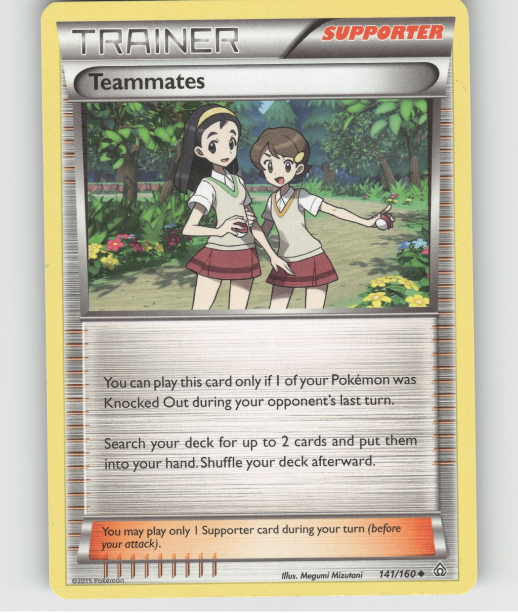 Teammates Uncommon XY - Primal Clash 141/160 NM