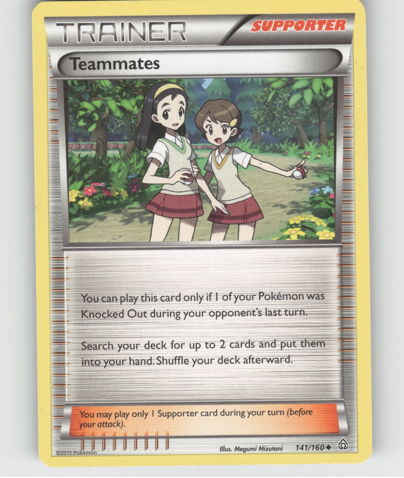 Teammates Uncommon XY - Primal Clash 141/160 NM