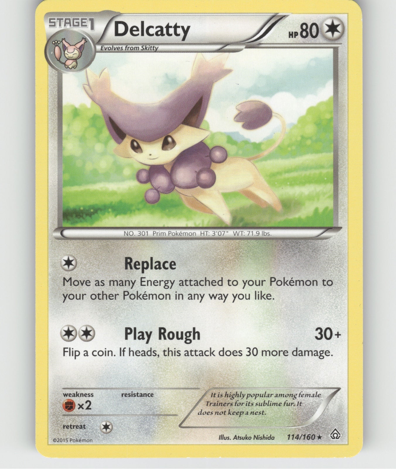 Delcatty Rare XY - Primal Clash 114/160 NM