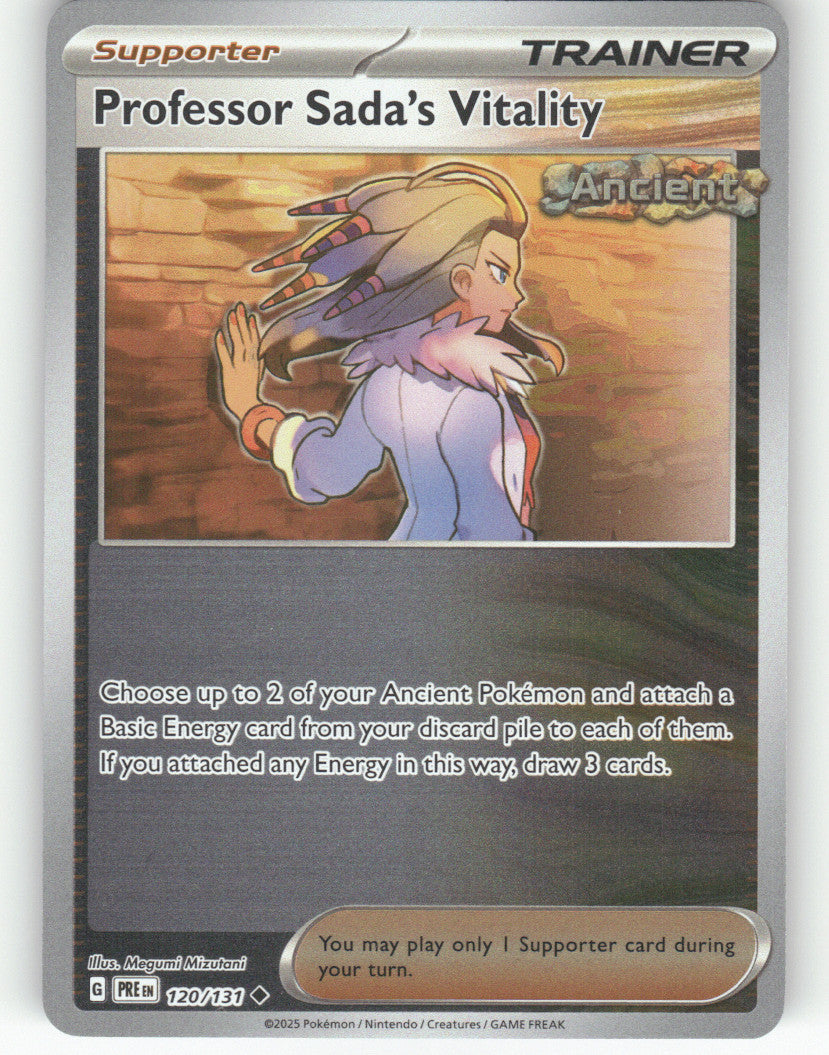 Professor Sada's Vitality Reverse Holo Uncommon SV: Prismatic Evolutions 120/131 NM