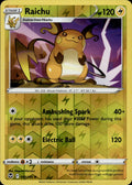 Raichu Reverse Holo Uncommon SWSH12: Silver Tempest 050/195 NM