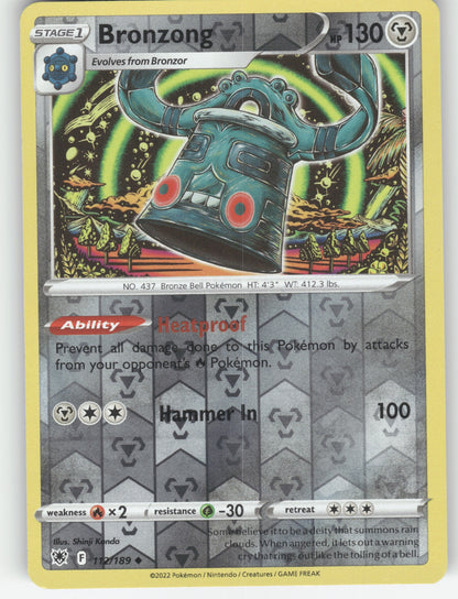 Bronzong Reverse Holo Uncommon SWSH10: Astral Radiance 112/189 NM