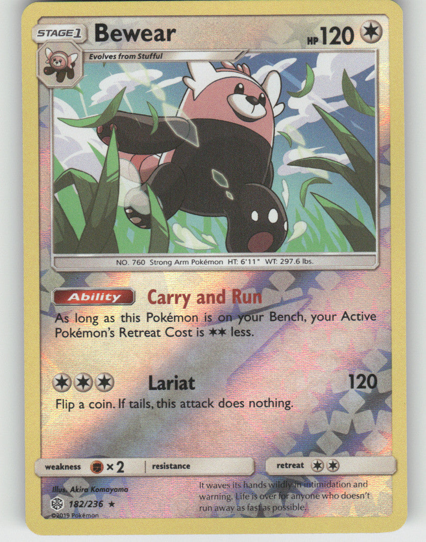 Bewear Reverse Holo Rare SM - Cosmic Eclipse 182/236 NM