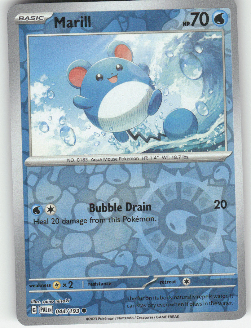 Marill - Reverse Holo Common SV02: Paldea Evolved 044/193 NM