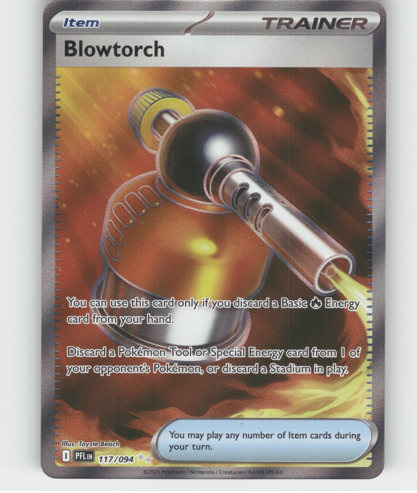 Blowtorch Holo Ultra Rare ME02: Phantasmal Flames 117/094 NM