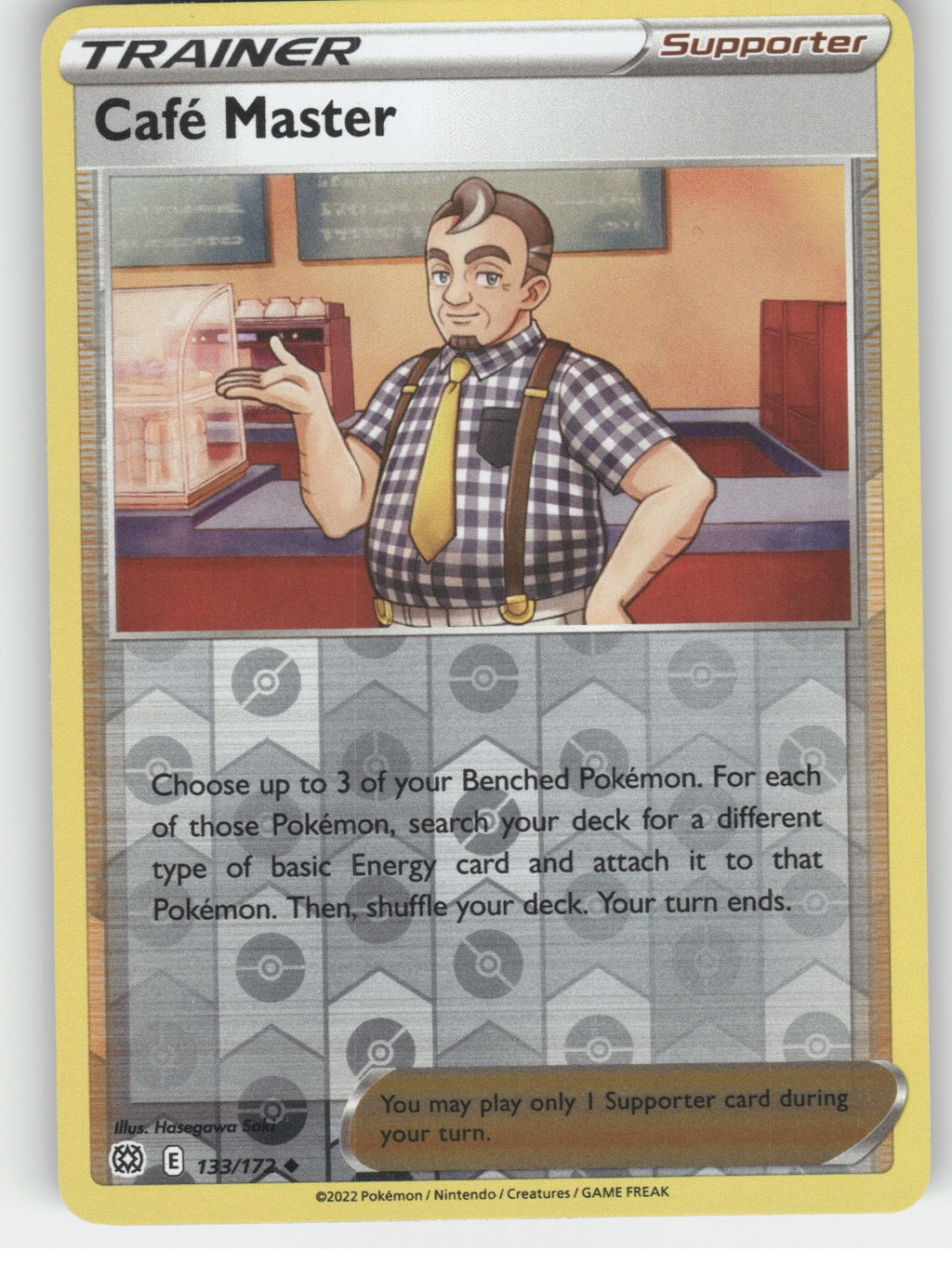 Cafe Master Reverse Holo Uncommon SWSH09: Brilliant Stars 133/172 NM