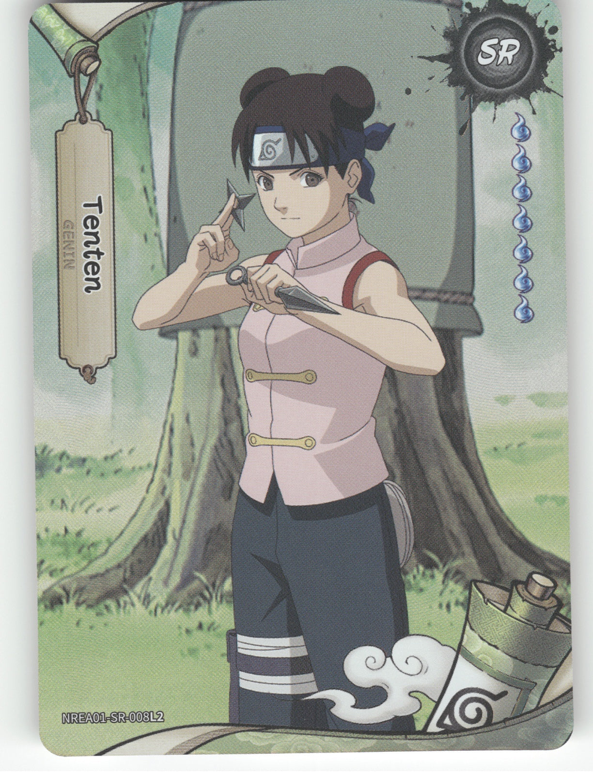 Tenten Base SR Earth Scroll Series 1 008L2 NM front