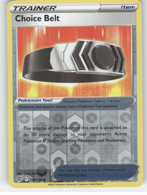 Choice Belt Reverse Holo Uncommon SWSH09: Brilliant Stars 135/172 NM