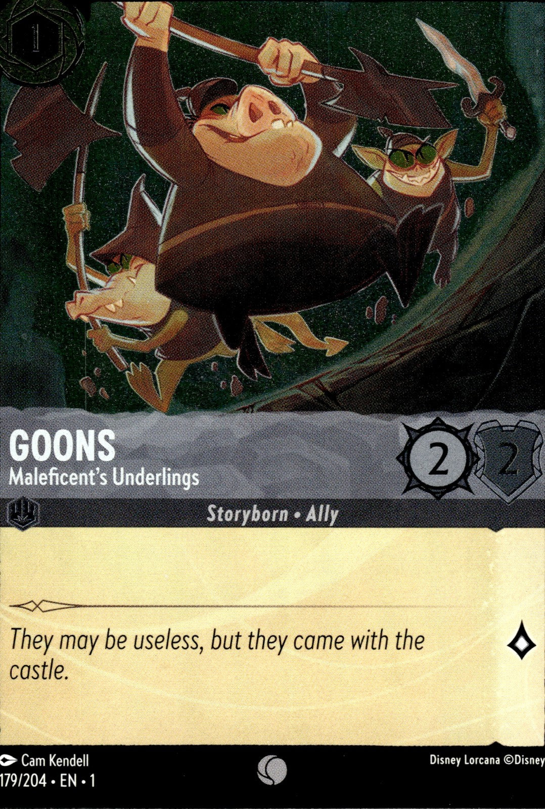 Goons - Maleficent's Underlings Cold Foil Common The First Chapter 179/204 NM