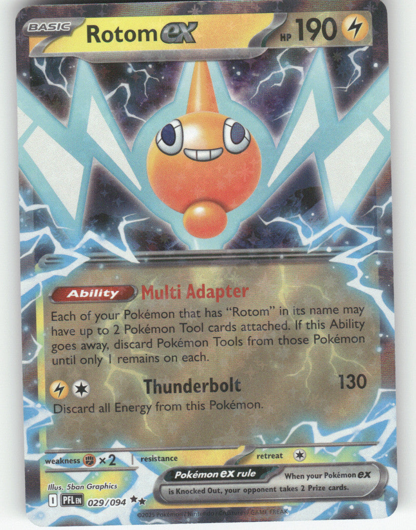 Rotom ex Holo Double Rare ME02: Phantasmal Flames 029/094 NM