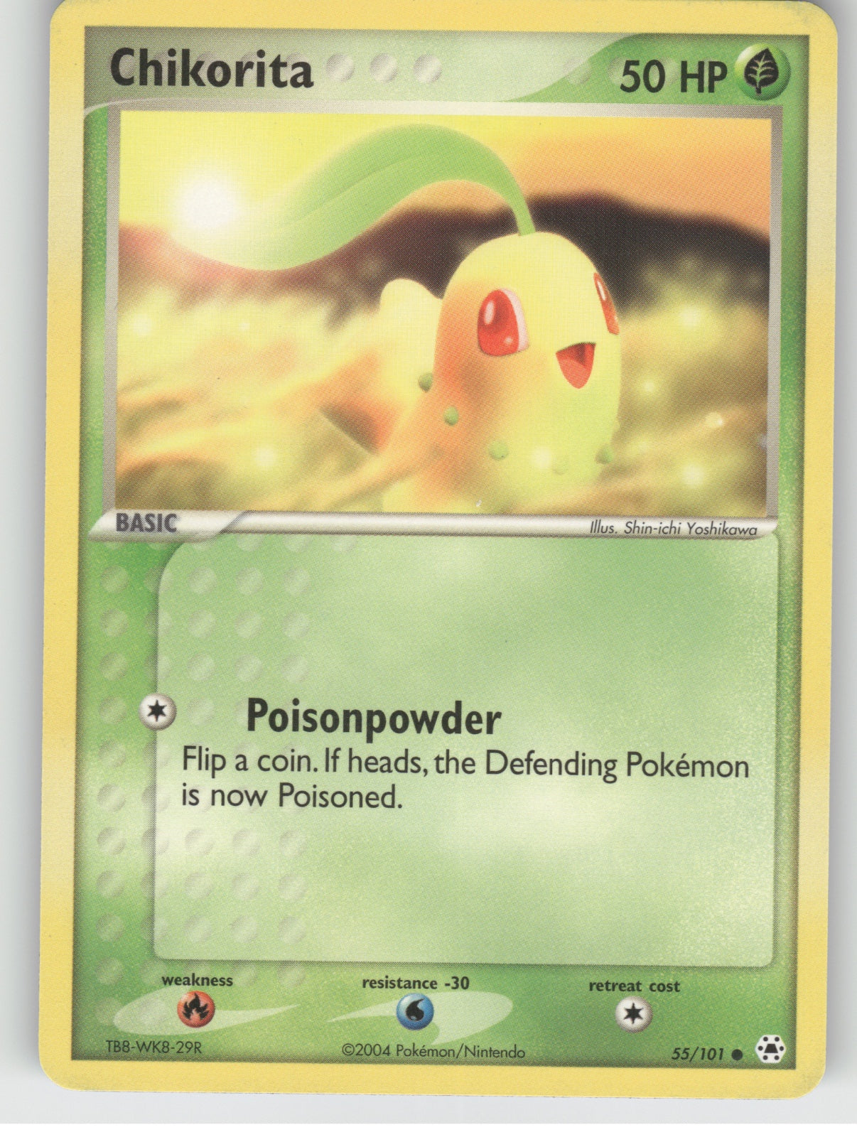 Chikorita Common EX Hidden Legends 55/101 NM