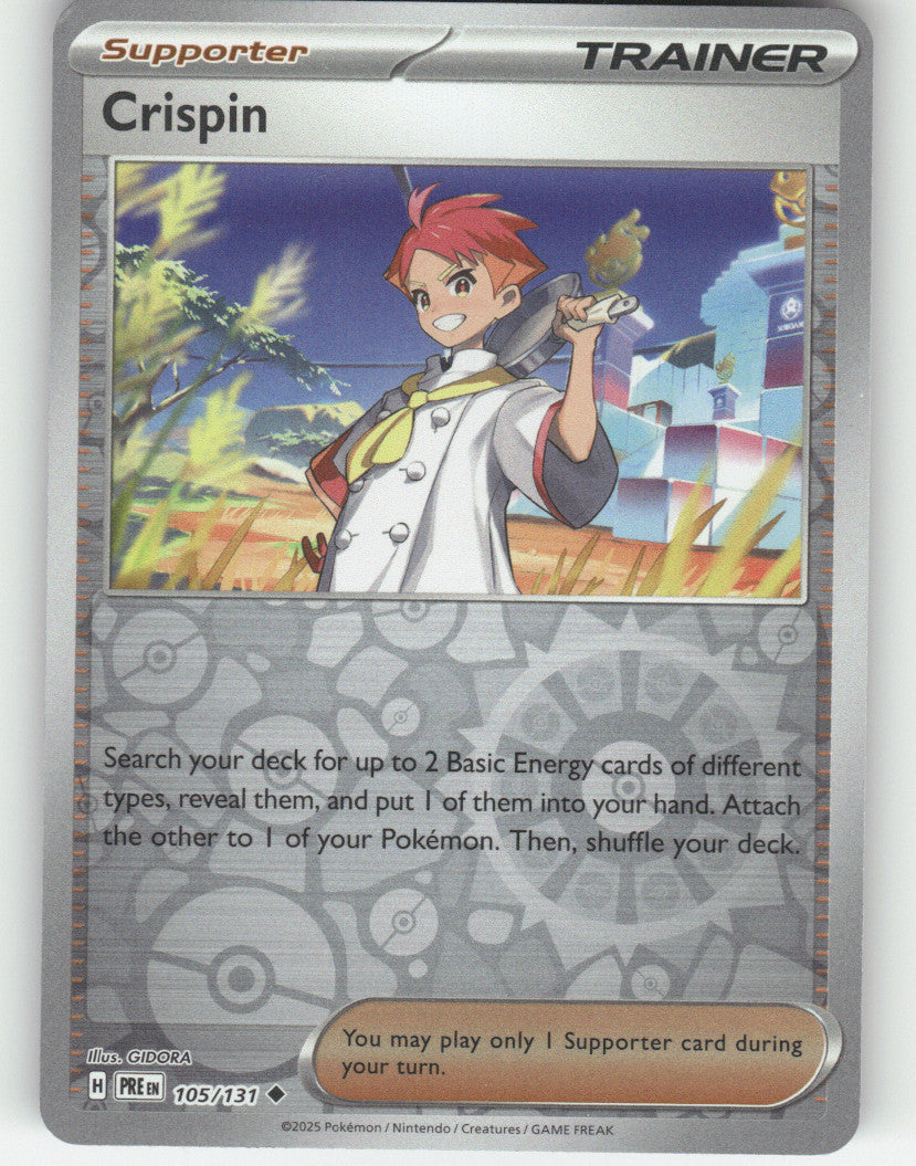 Crispin - Reverse Holo Uncommon SV: Prismatic Evolutions 105/131 NM