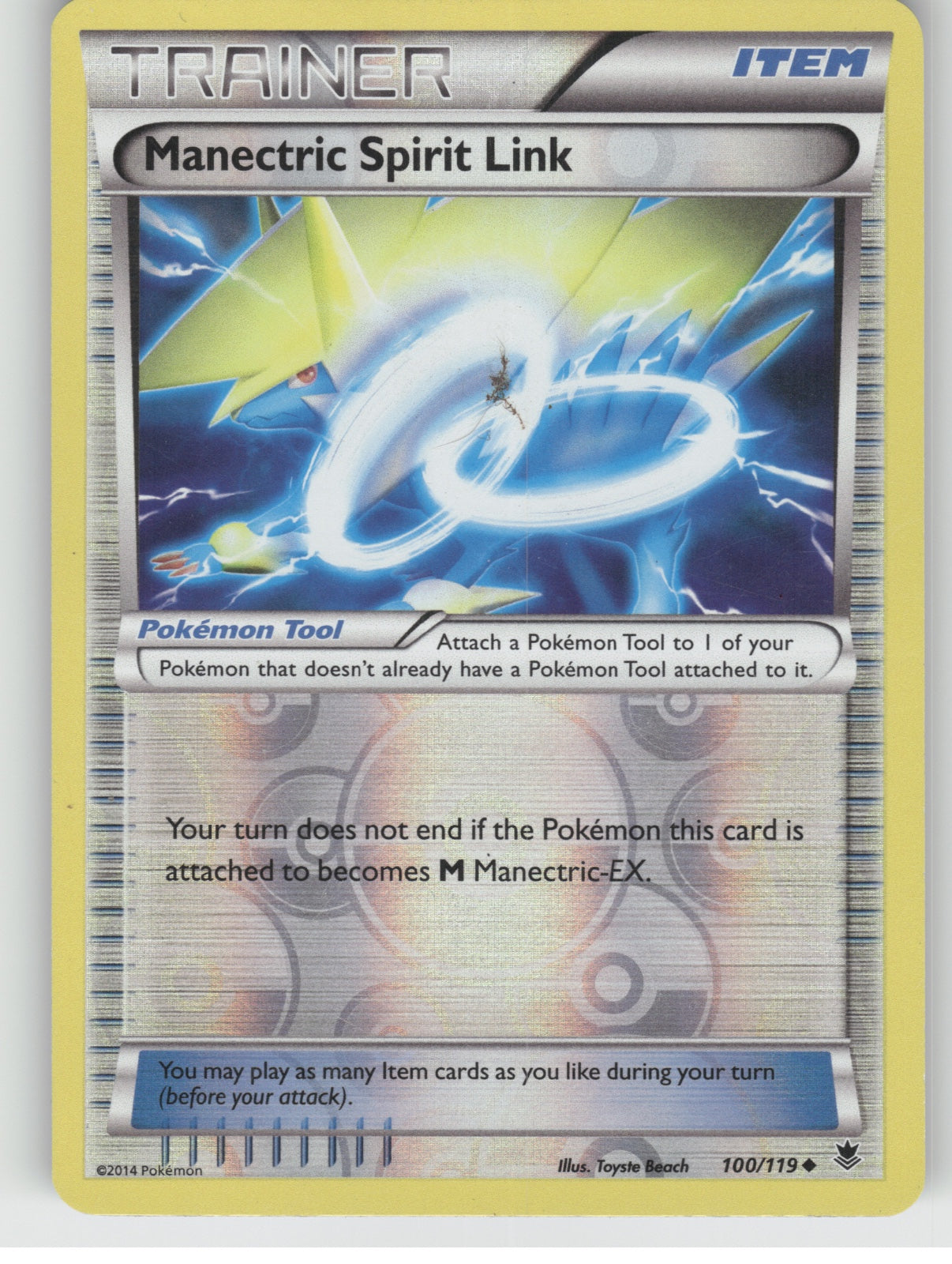 Manectric Spirit Link Reverse Holo Uncommon XY - Phantom Forces 100/119 NM
