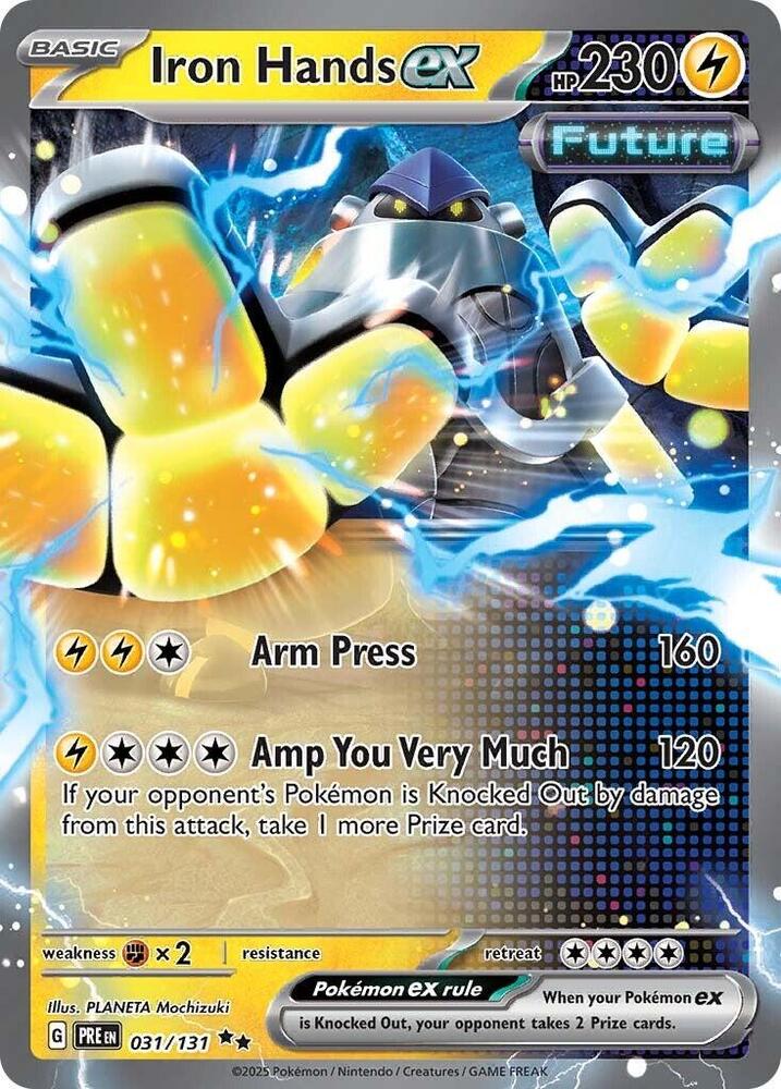 Iron Hands ex Holo Double Rare SV: Prismatic Evolutions 031/131 NM