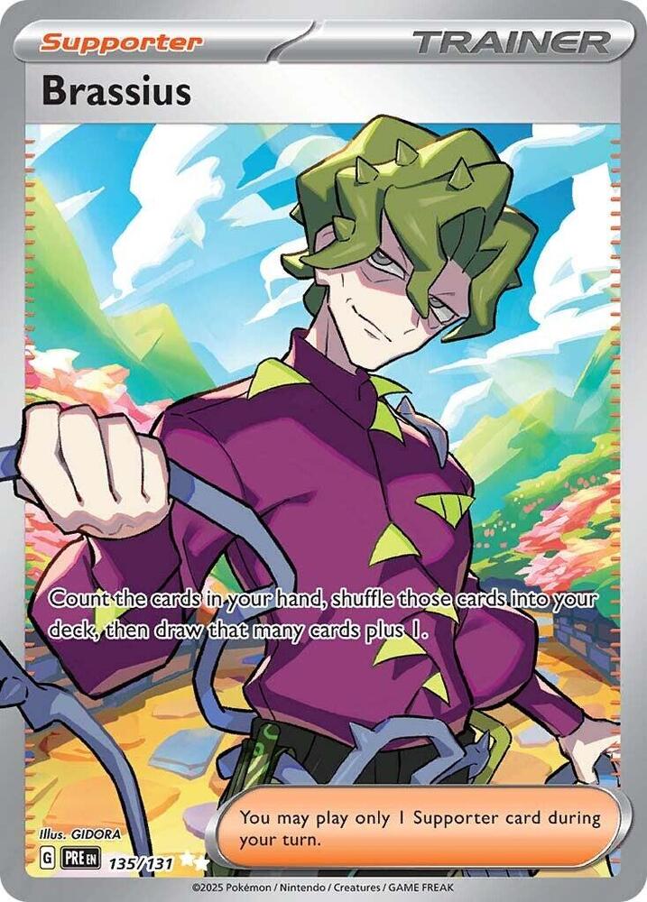 Brassius Holo Ultra Rare SV: Prismatic Evolutions 135/131 NM