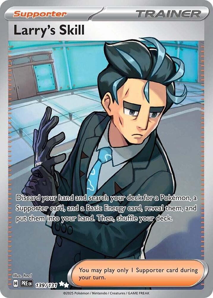 Larry's Skill Holo Ultra Rare SV: Prismatic Evolutions 139/131 NM