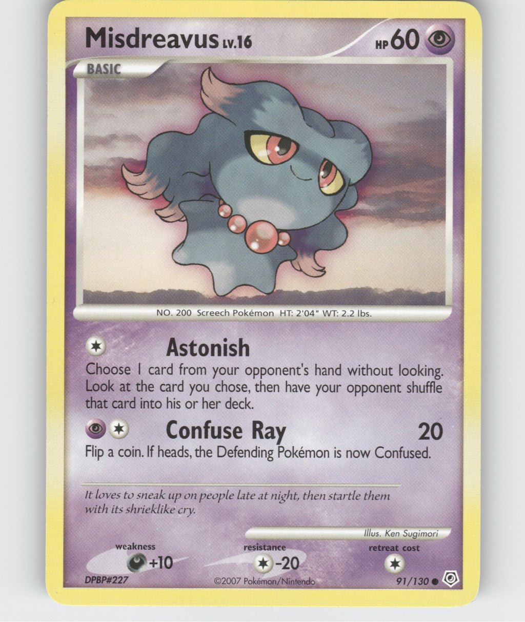 Misdreavus Common Diamond and Pearl 91/130 NM
