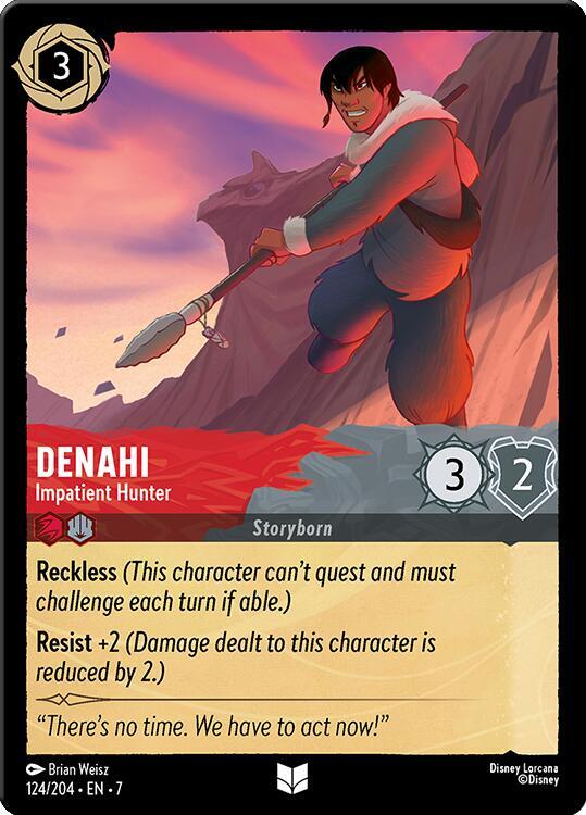 Denahi - Impatient Hunter Uncommon Archazia's Island 124/204 NM