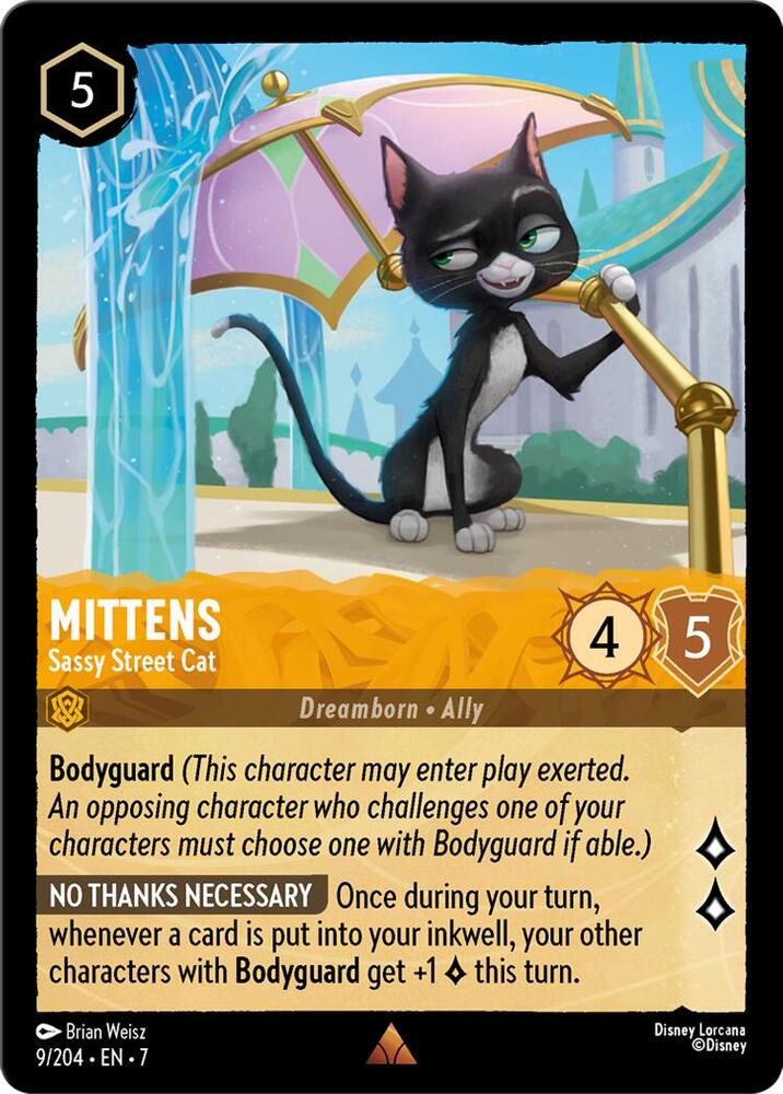 Mittens - Sassy Street Cat Rare Archazia's Island 9/204 NM