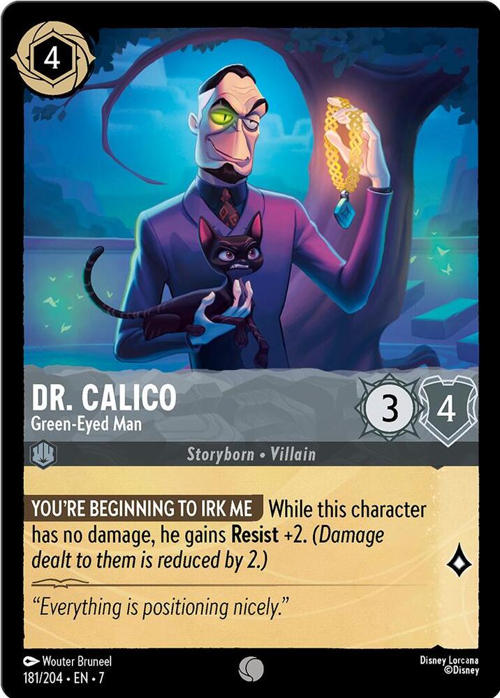 Dr. Calico - Green-Eyed Man Common Archazia's Island 181/204 NM