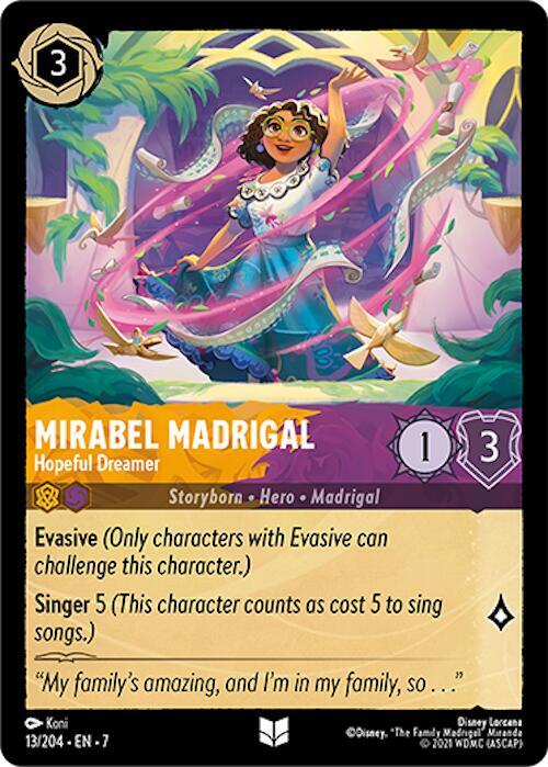 Mirabel Madrigal - Hopeful Dreamer Uncommon Archazia's Island 13/204 NM
