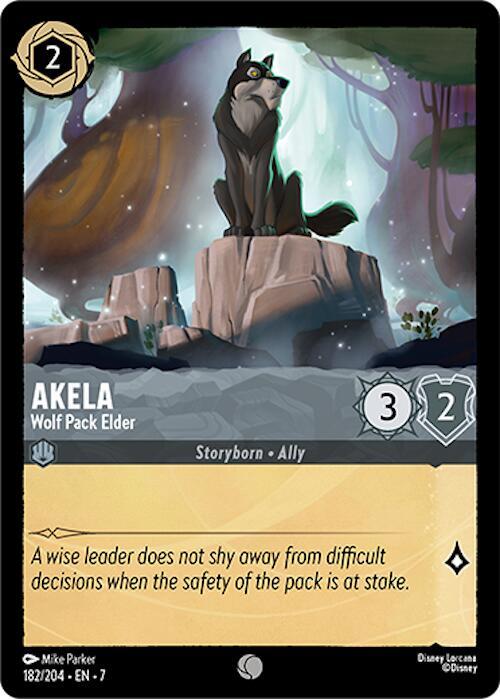 Akela - Wolf Pack Elder Common Archazia's Island 182/204 NM