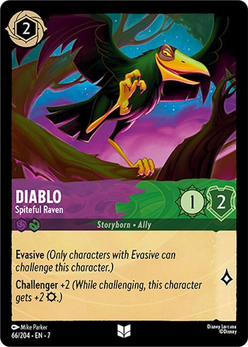 Diablo - Spiteful Raven Uncommon Archazia's Island 66/204 NM
