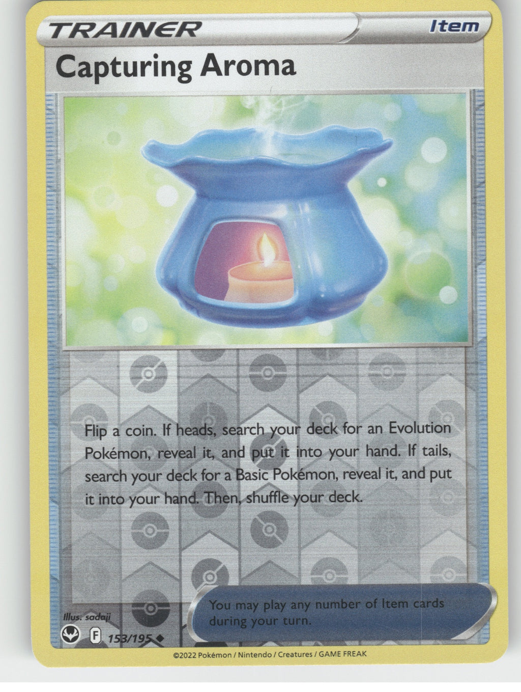 Capturing Aroma Reverse Holo Uncommon SWSH12: Silver Tempest 153/195 NM