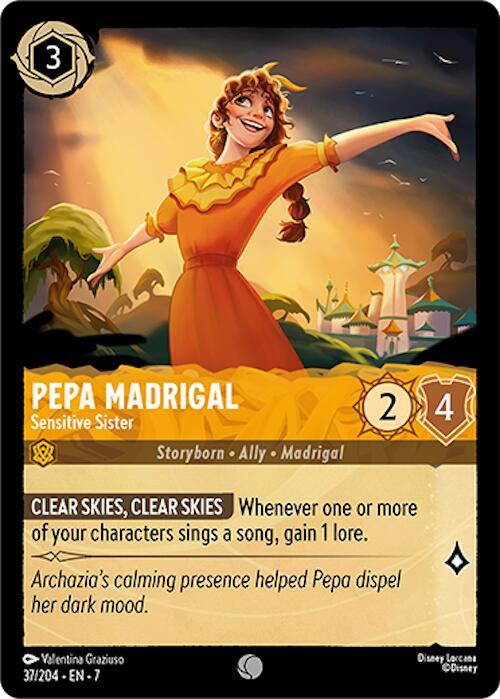 Pepa Madrigal - Sensitive Sister Common Archazia's Island 37/204 NM