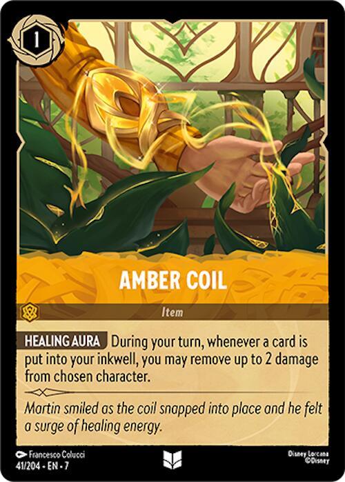 Amber Coil Uncommon Archazia's Island 41/204 NM