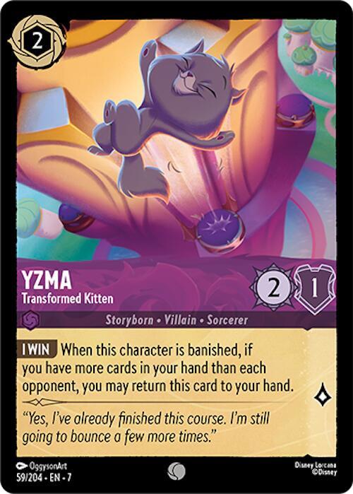 Yzma - Transformed Kitten Common Archazia's Island 59/204 NM