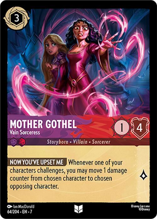 Mother Gothel - Vain Sorceress Uncommon Archazia's Island 64/204 NM