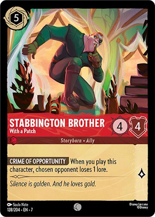 Stabbington Brother - With a Patch Common Archazia's Island 128/204 NM