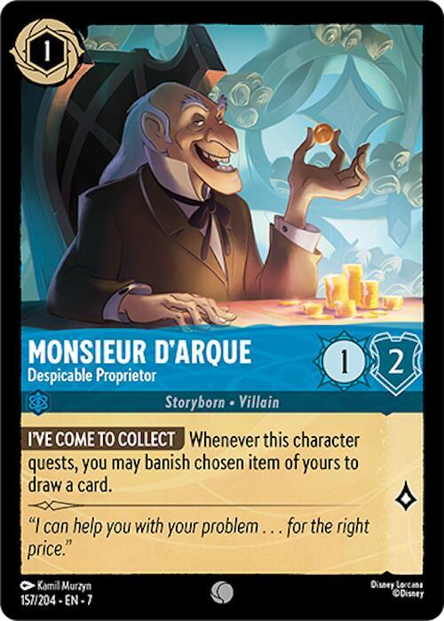Monsieur D'Arque - Despicable Proprietor Common Archazia's Island 157/204 NM