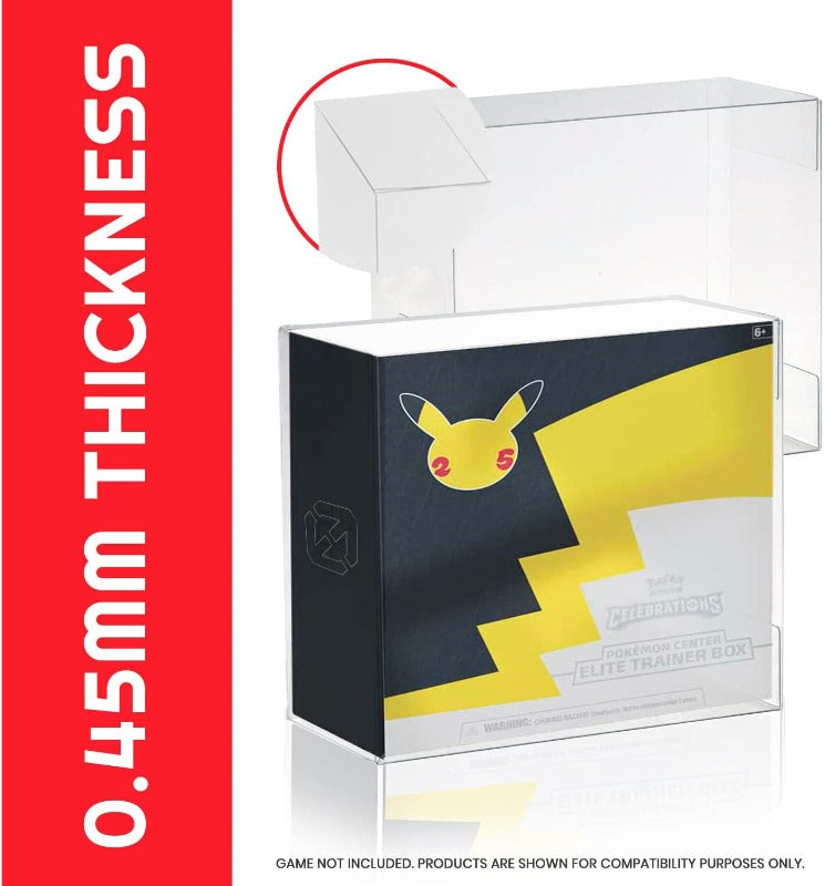 Pokemon ETB Center 25th Celebrations Elite Trainer Box (online EXCLUSIVE) - EVORETRO PET Protector 0.45MM - Pack of 1