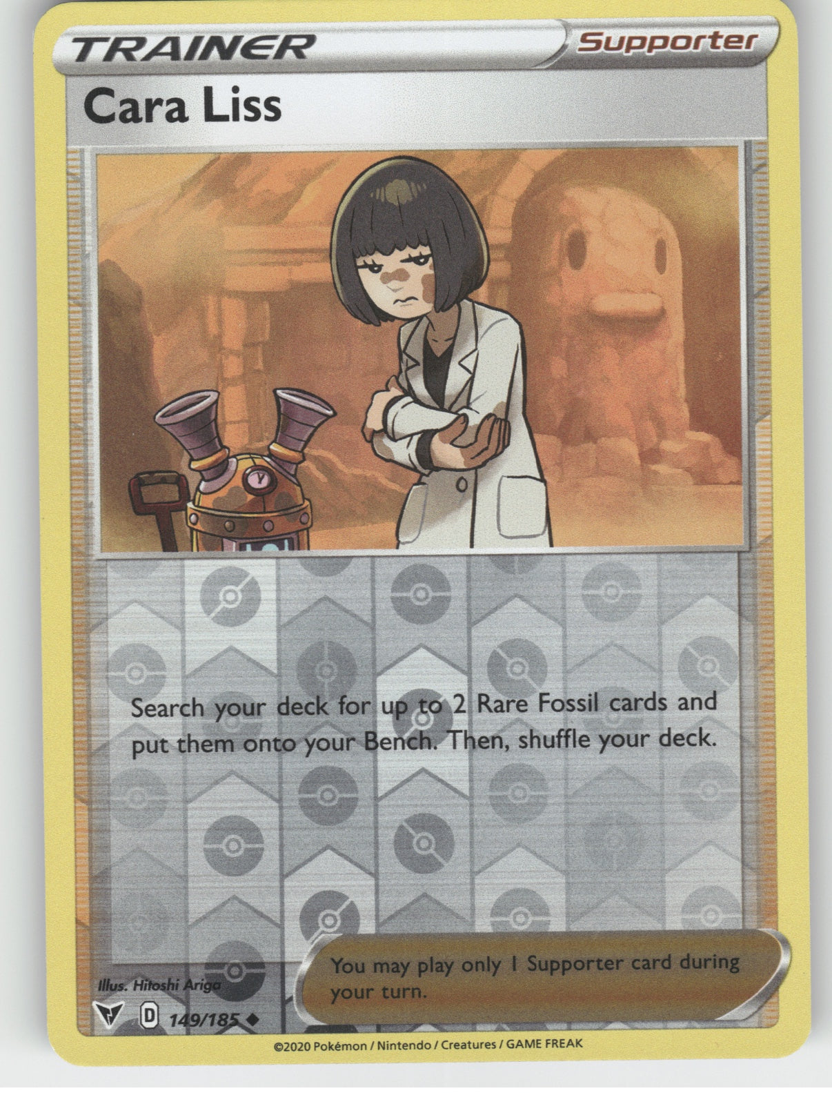 Cara Liss Reverse Holo Uncommon SWSH04: Vivid Voltage 149/185 NM