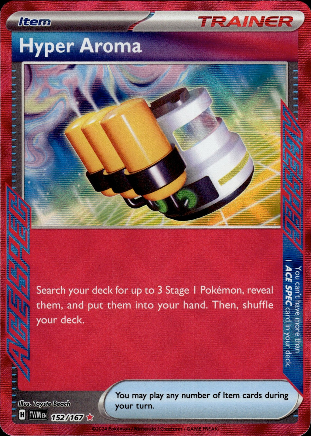 Hyper Aroma Holo ACE SPEC Rare SV06: Twilight Masquerade 152/167 NM