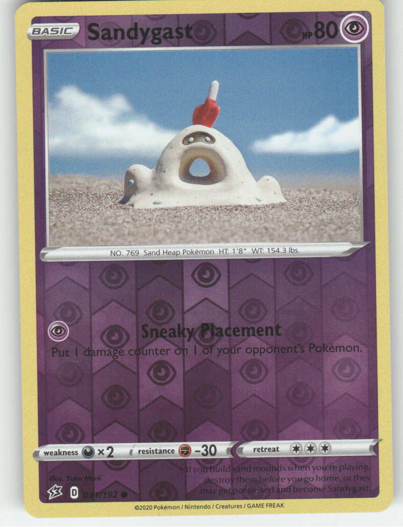 Sandygast Reverse Holo Common SWSH02: Rebel Clash 081/192 NM