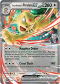 Team Rocket's Persian ex Holo Double Rare SV10: Destined Rivals 150/182 NM